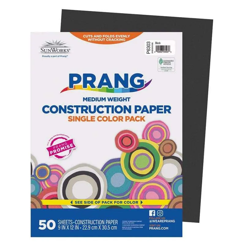 PRANG® Medium Weight Construction Paper (50 sheets)