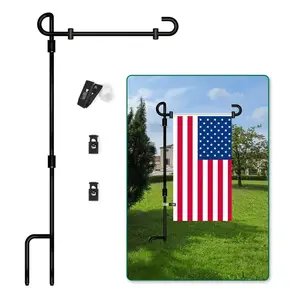 Szhlux Garden Flag Stand, 35.4 Inch Durable Metal Outdoor Flag Holder, Weather Resistant, Easy Assembly, Yard and Garden Decor, Garden Decoration