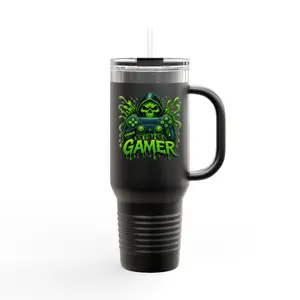 "GAMER" Skull – Neon Green Controller Design for Hardcore Gamers & Horror Fans Insulated Travel Mug, 40oz, Perfect Gift for Gamers, Eco-friendly Drinkware, Video Game Travel Cup, Stylish Coffee Mug, [...]