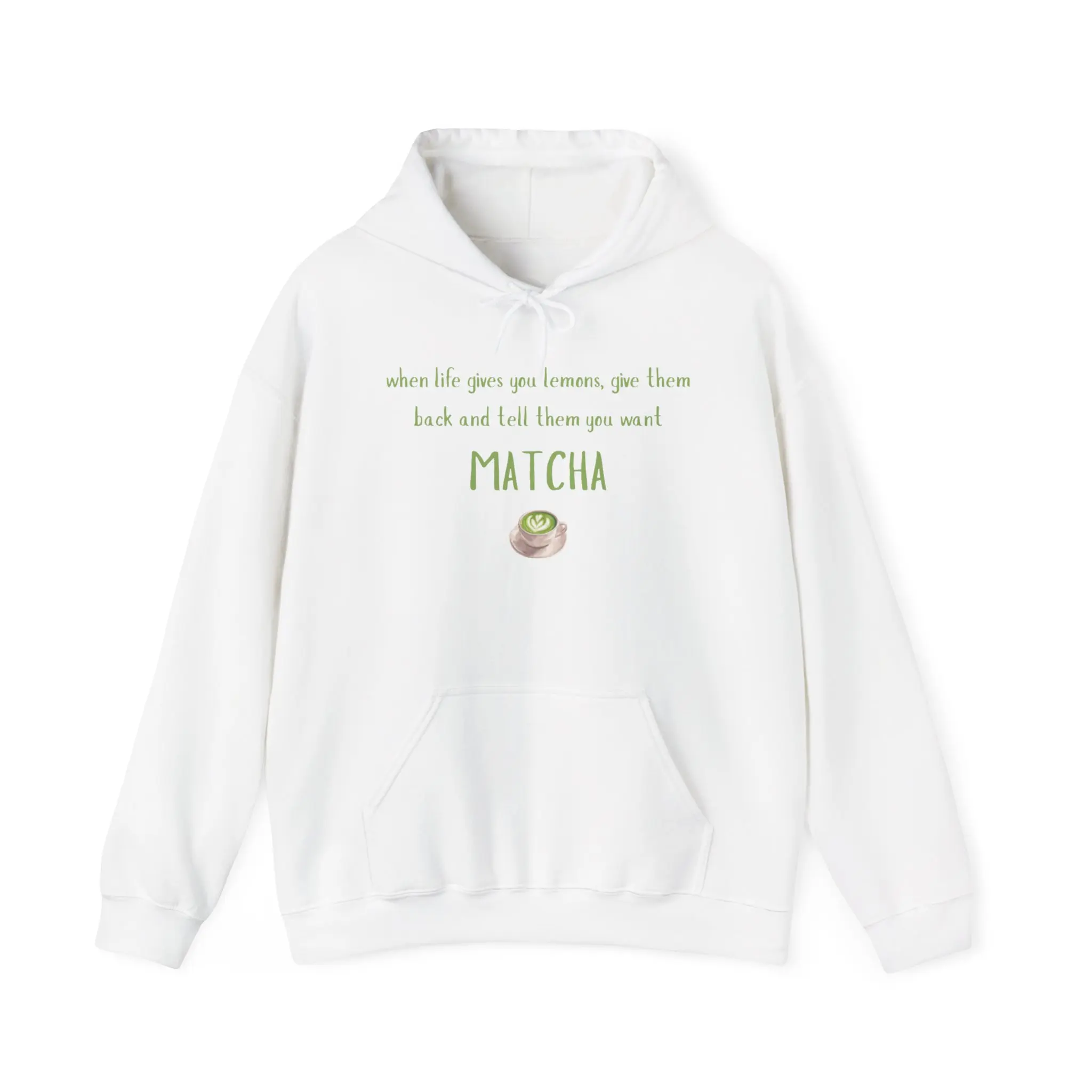 Matcha Illustration hoodie | Matcha tea graphic sweatshirt