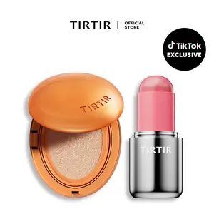 [TIRTIR Official] Mask Fit AI Filter Cushion 18g x Mood Glider Lip & Blush Dual Stick | Flawless Base & Glow Color Duo
