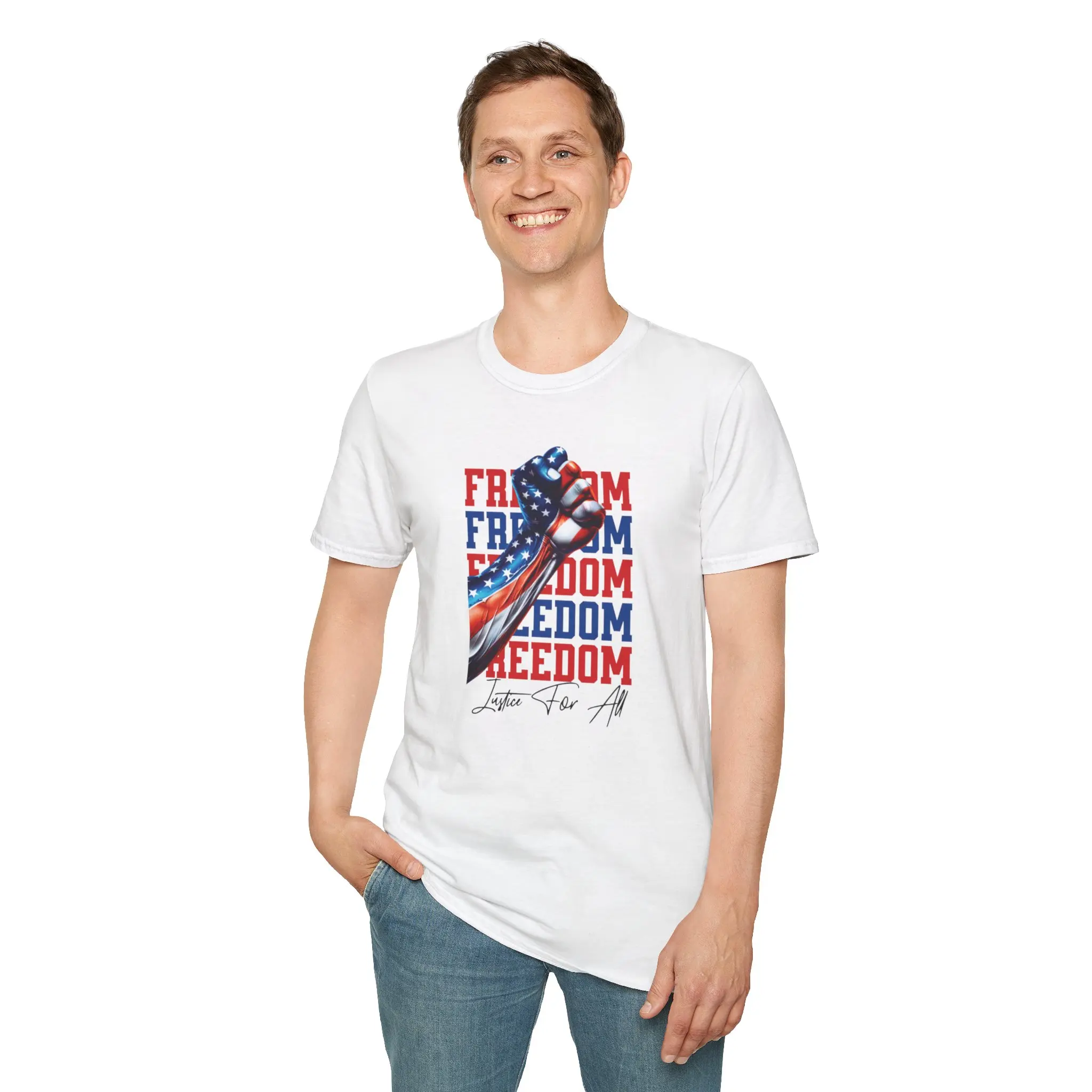 Justice For All Graphic T-Shirt | Patriotic Statement Streetwear Tee
