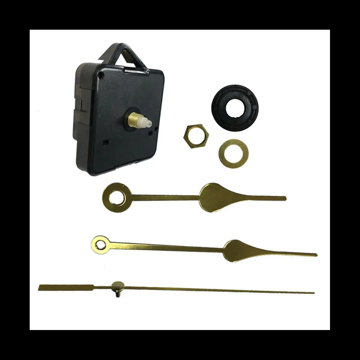 40Pcs DIY Craft Silent Quartz Clock Movement Mechanism Kit with Aluminium-Plastic Spindle Hands, 40 Brass Nuts, 40 Hour Hands, Standard Mounting Home Decor Wall Clock Repair/Make Tools Parts