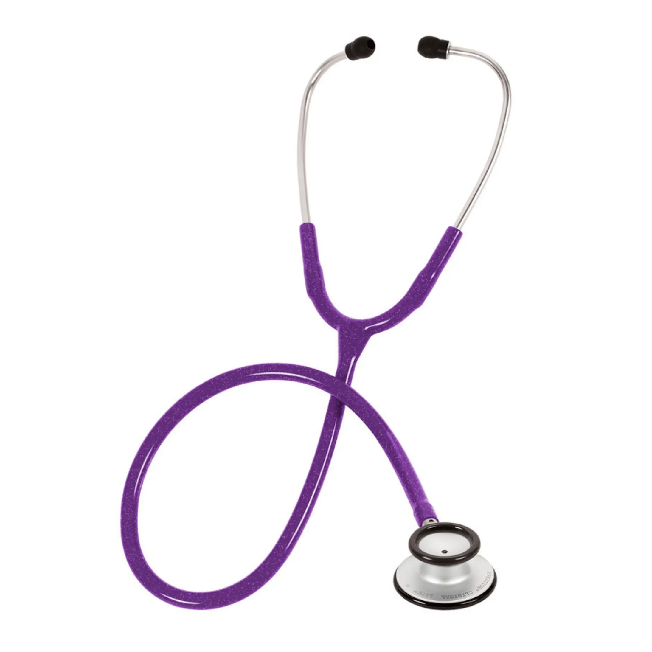 Clinical Plus Stethoscope - Thick Bells, Lightweight Design, Dynamic Sound Range, Sound Isolation, Stainless Steel Components, PVC Parts, ID Tag Compatible for Enhanced Auditory Clarity, Essential for Healthcare Workers (Medical, Laboratory Use), Extra-Th