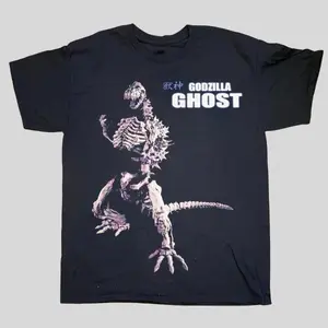 Godzilla Ghost Vintage Shirt, Retro Kaiju Movie Tee, 90s Monster Graphic T-Shirt, Unisex Fan Gift, Streetwear Style