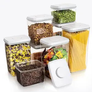 $44.99 Good Grips 8-PCS Small Square Short POP Container Set, Grey Airtight Kitchen