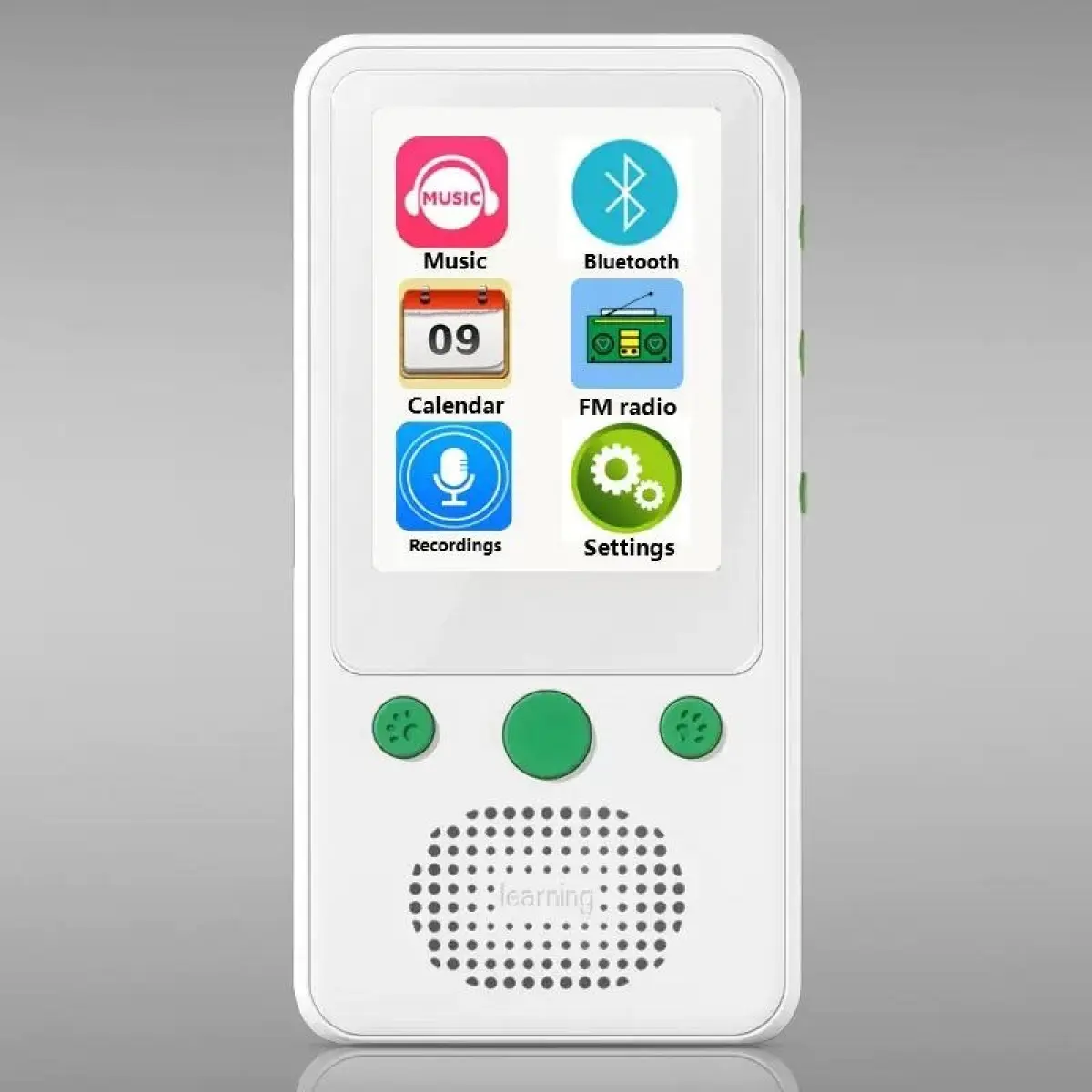 Private-made Bluetooth MP3 student portable music player with touch screen, capable of recording and having a card slot for storing music files