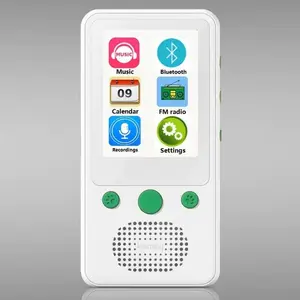 Private-made Bluetooth MP3 student portable music player with touch screen, capable of recording and having a card slot for storing music files