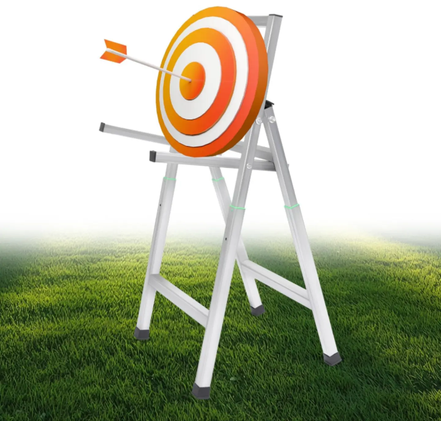 Foldable / Adjustable Bow Arrow Archery Target Stand,  Portable Outdoor Archery Target Support Stand for Backyard Targets Shooting Practice tip steel