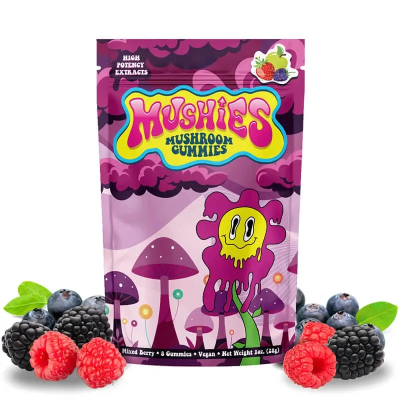 Mushies Mushroom Gummies - Natural Mixed Berry 8 CT