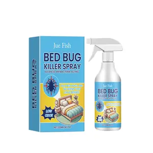 Jue-Fish Bug Spray, Indoor Household Spray for eliminating and preventing bed bugs, lice and mites, ideal for dormitories, beds and bedrooms