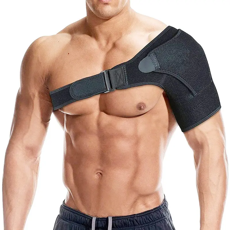 Sports shoulder brace for men and women, suitable for fitness, weightlifting, basketball, cold compression, and shoulder strain fixation, adjustable shoulder strap Healthcare Support