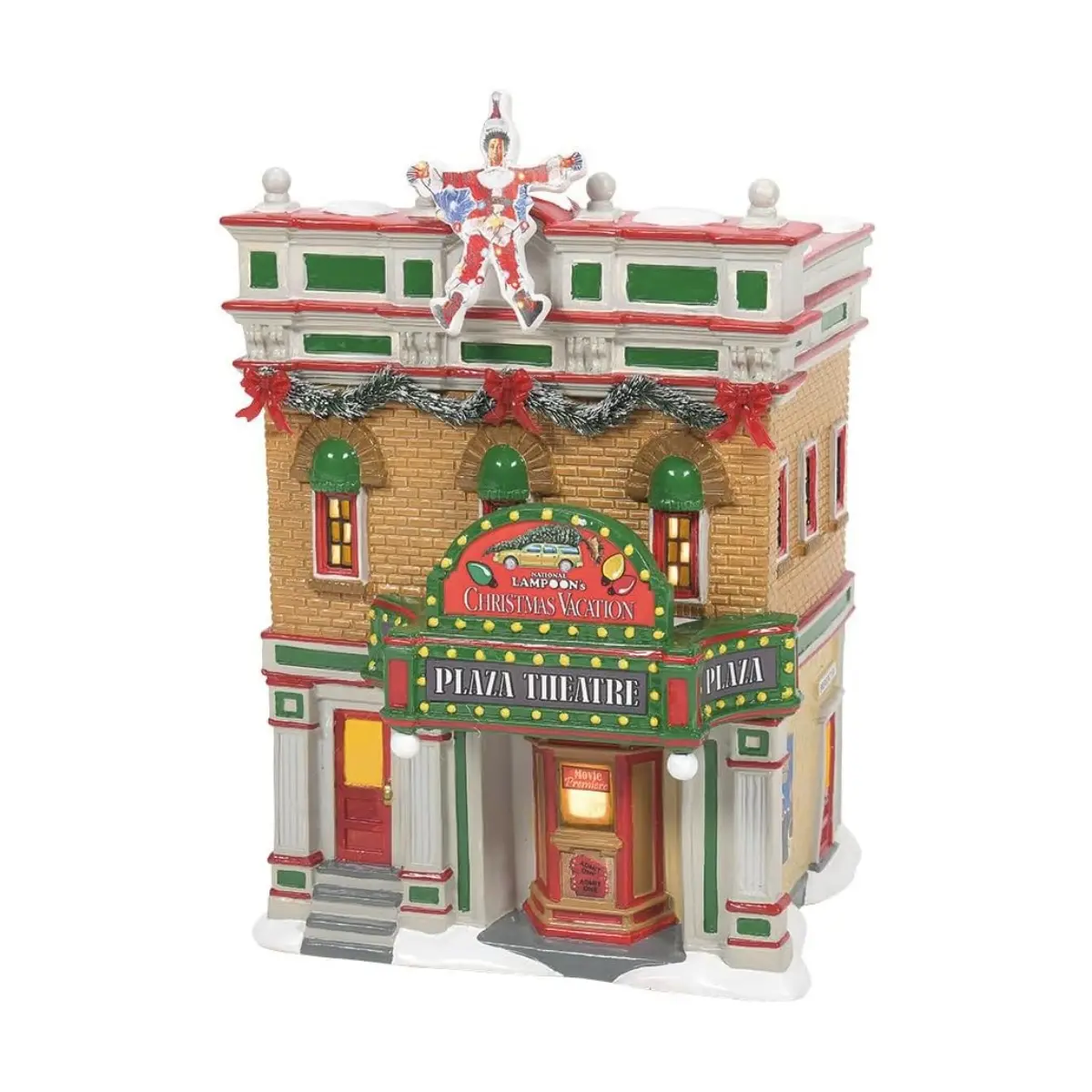 Department 56 Original Snow Village National Lampoon's Christmas Vacation Premiere at Plaza Theatre Lit Building, 8.9 Inch, Multicolor