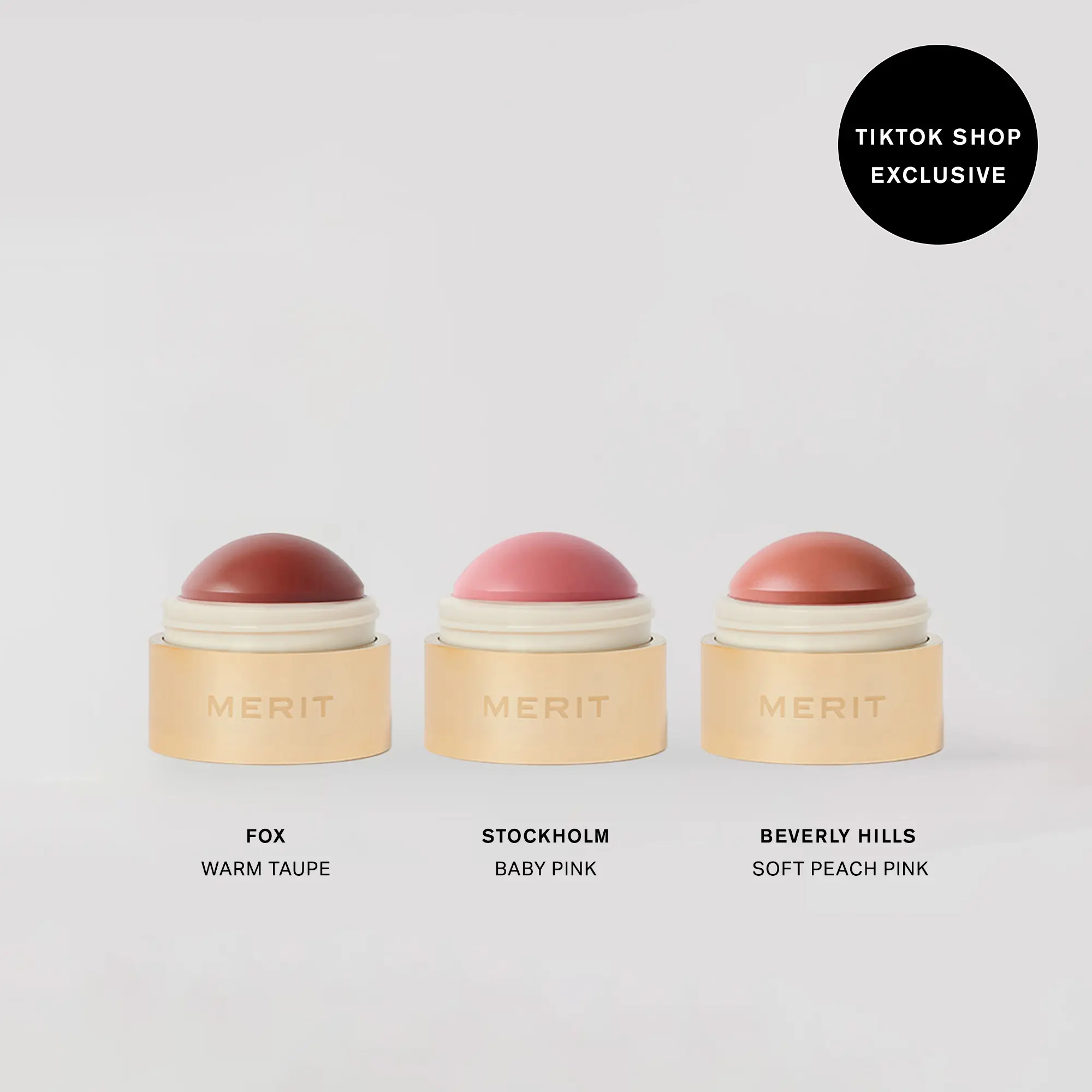 MERIT The Flush Balm Trio Cosmetics Makeup
