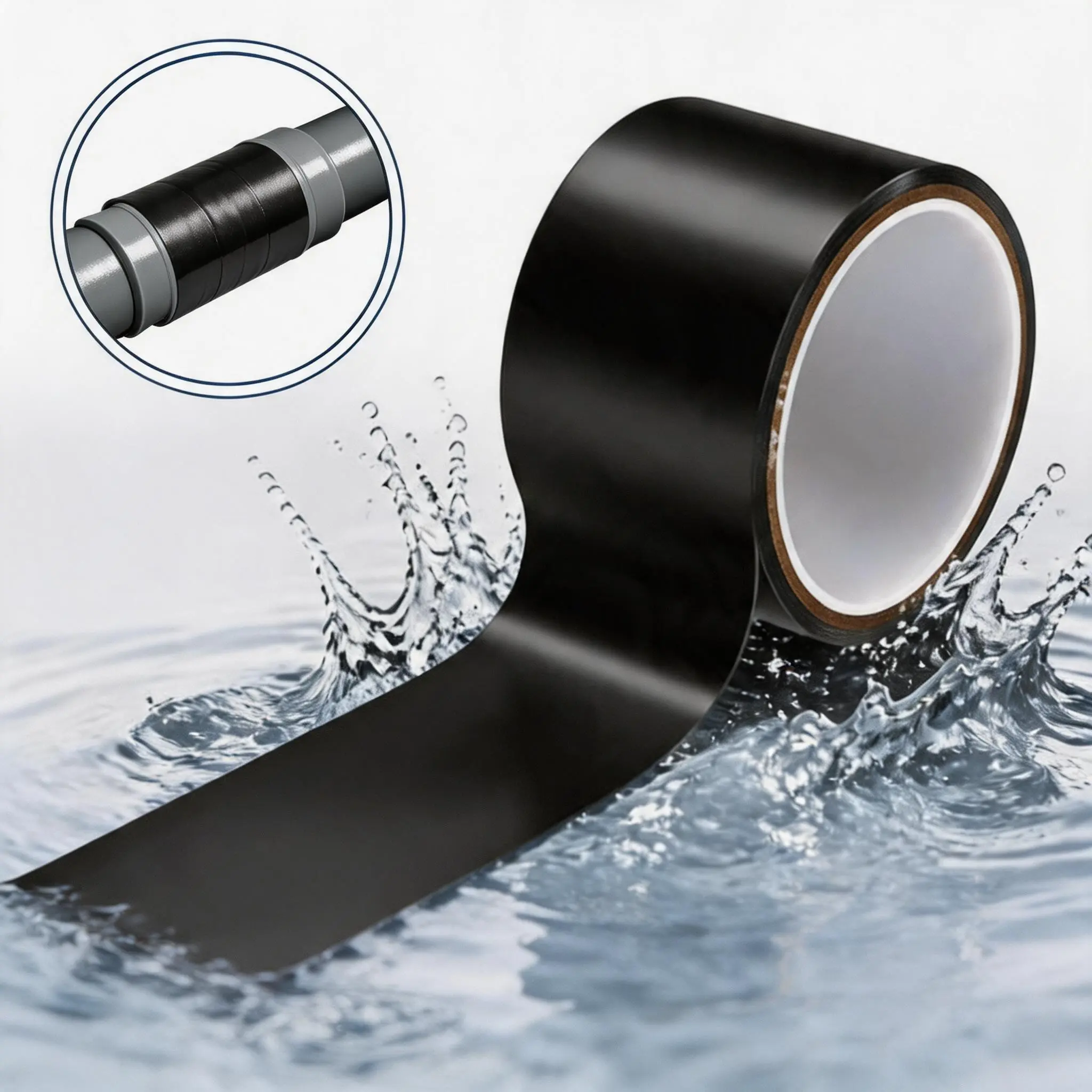 Waterproof Leak Repair Tape, 10KV High Voltage Insulating Tape with Strong Adhesion & Stretch, Pipe Sealant Tape for Indoor/Outdoor Plumbing, Multiple Sizes