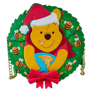 Winnie The Pooh Stuck In Wreath Glow Crossbody Bag