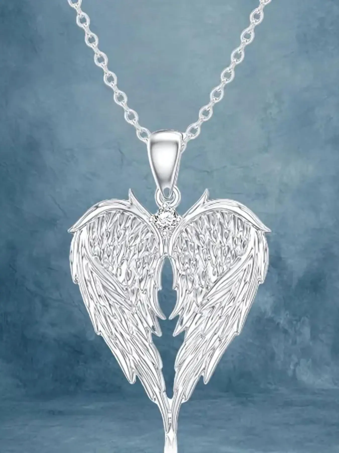 Wing Design Pendant Necklace for Women & Girls, Fashion Jewelry for Party, Daily Clothing Decor, Trendy All-match & Exquisite Jewelry for Birthday Gift, Jewelry Gifts, Elegant Necklace, Heart Design Necklace