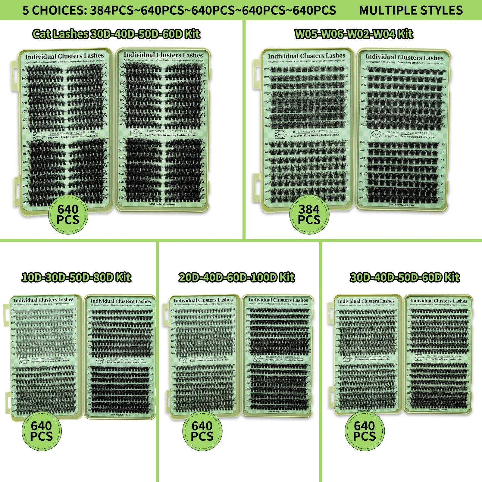 Individual Cluster Lashes, 1 Box Natural Look DIY Eyelash Extensions, Self Grafting Curl Eyelashes, Eye Makeup Enhancement Cosmetic False Lashes for Women & Girls, Individual Lash Clusters, Diy Personal Lashes