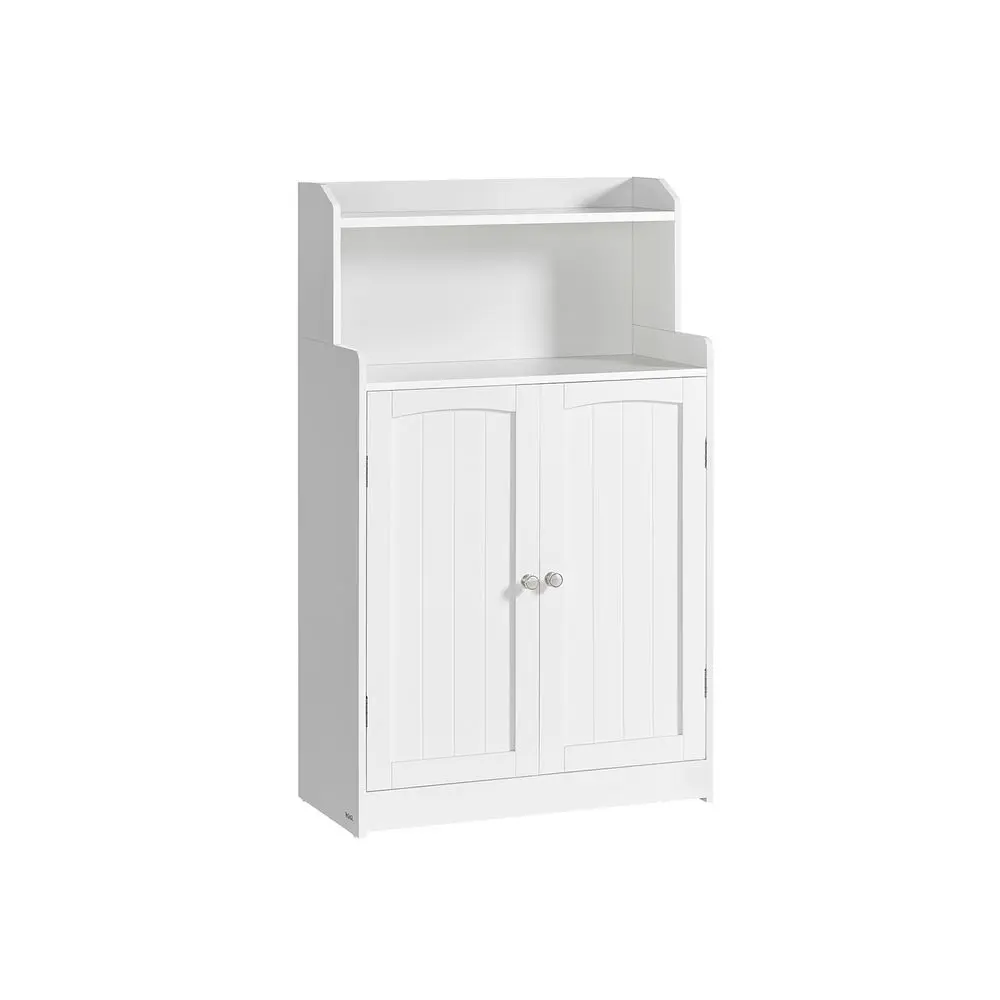 VASAGLE 39.4-Inch Tall 1 x Storage Cabinet, Modern Apartment Interior Storage Furniture, Freestanding Kitchen Cupboard with 2 Doors, 2 Adjustable Shelves for Bathroom Upgrade, Living Room, Modern Apartment Furniture, 9-Compartment Bathroom Furniture