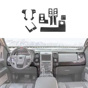 For 2009-2014 Ford F150 Raptor Center Console Dash Panel Decor Cover Trim Kit
