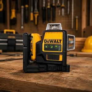 DEWALT  Laser Level DW089LG Self 3 x 360 Degrees Green Beam Laser MAX Li-Ion  Lasers