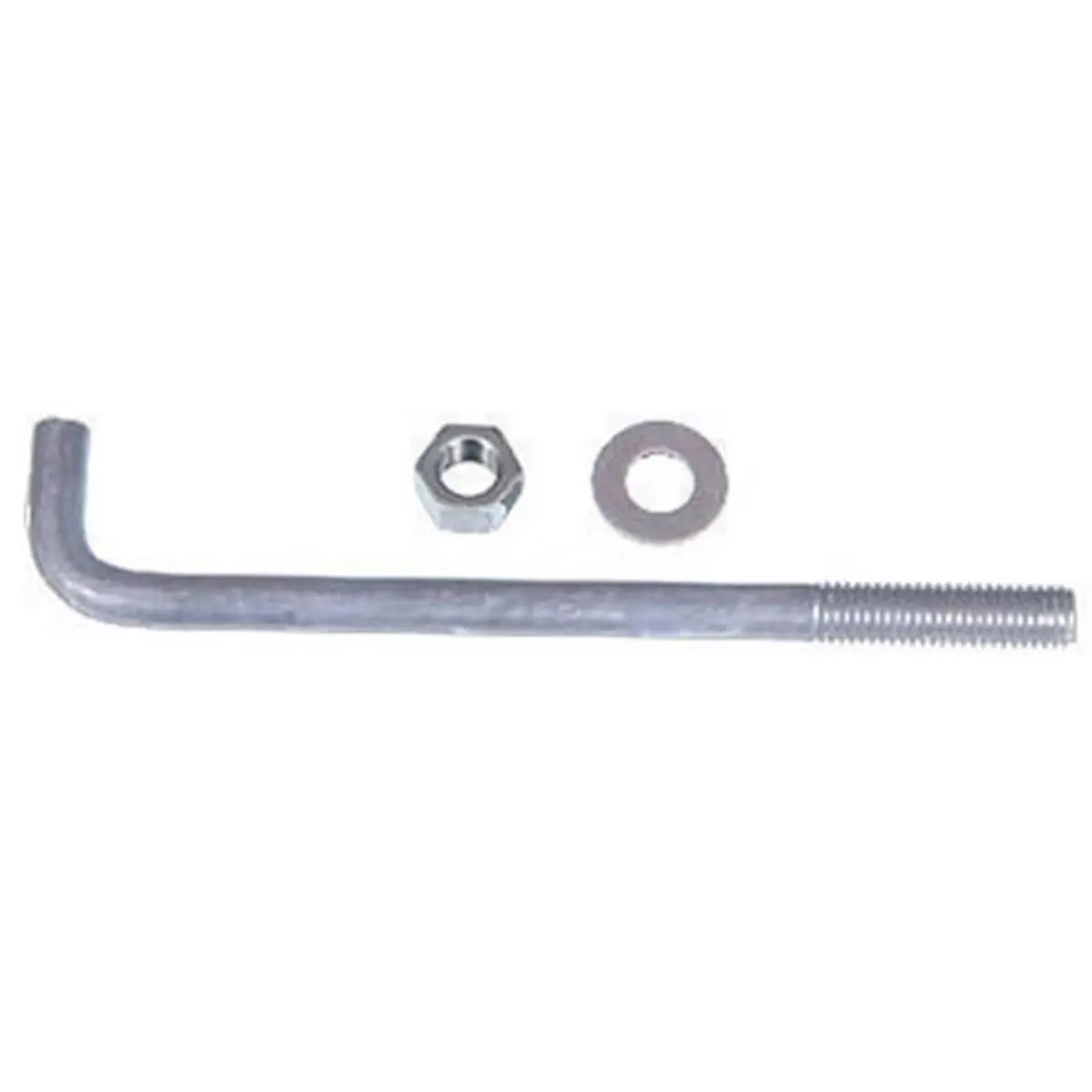 Hillman Galvanized Steel Anchor Bolt 260287 - 1/2 x 6 in. with Nut and Washer, Heavy-Duty Nuts and Bolts for Concrete, Sailing Light Poles, Bridge Rail Equipment, 3.2" H X 7.8" W X 12.5" L