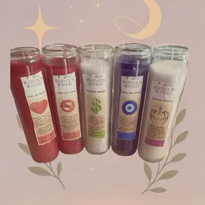 Manifestation Candles - 7-Day Intention Candles for Love, Prosperity, Money, Sleep, and Spiritual Healing - Decor Ornaments