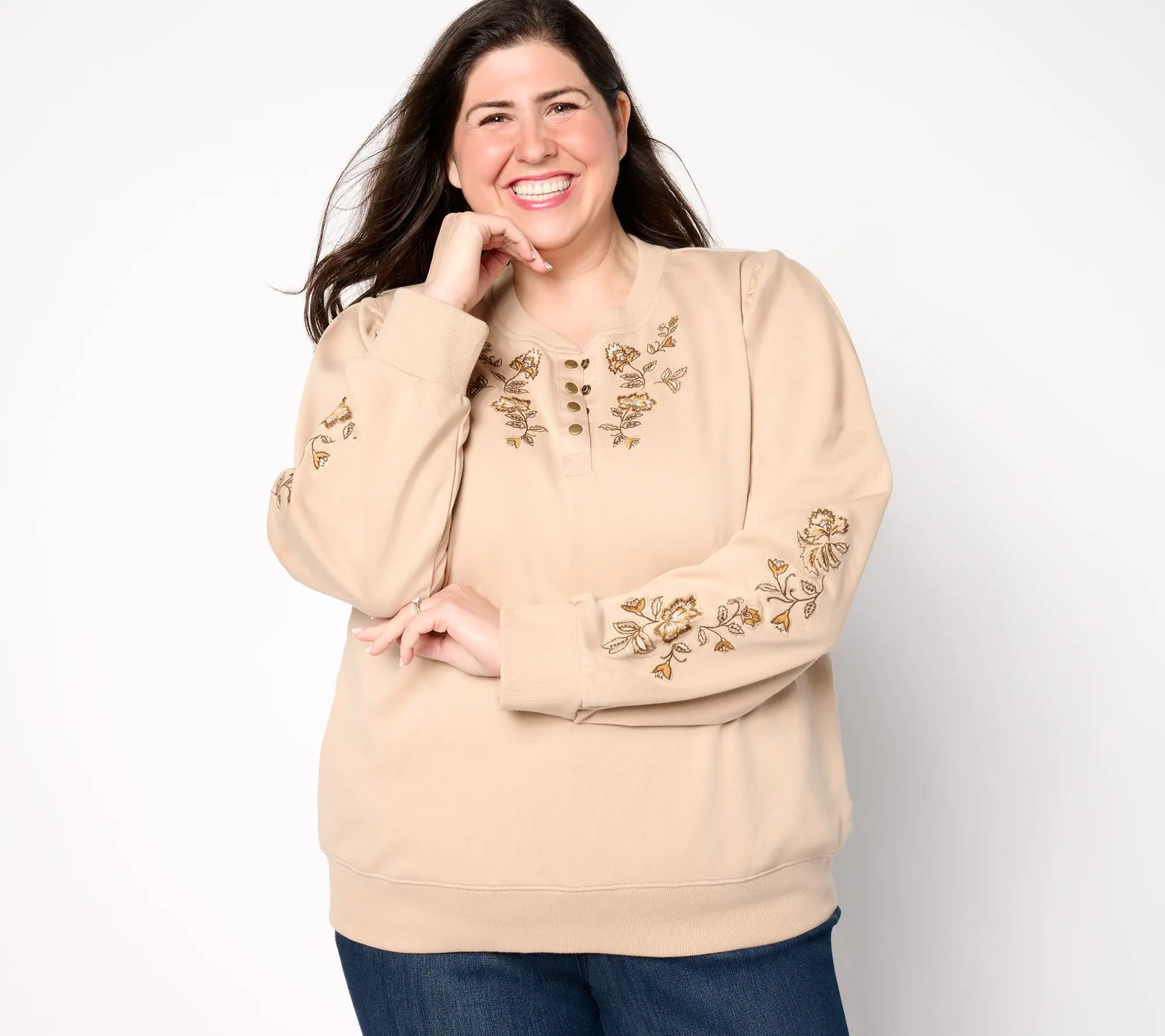Driftwood Jeans Teddy French Terry Henley - Taupe