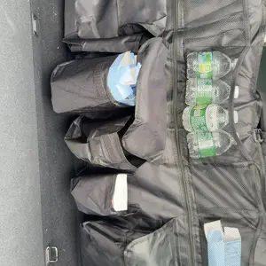 Car Trunk Organizer, Backseat Hanging Organizer with 9 Large Storage Bags, Multi-Function Space-Saving Car Interior Storage Accessory