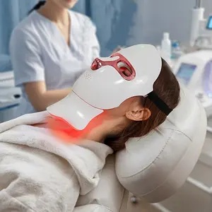 7-In-1 LED Photon Facial Mask, 120 High-Quality Leds, Abs Material, Wireless, USB Charging, Ideal for Home & Travel, Perfect Gift
