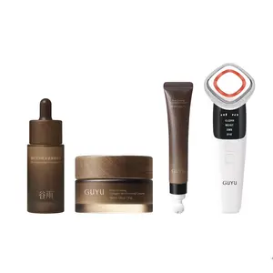 GUYU Ginseng Anti-Aging Skincare Set - Face Cream 30g, Serum 20ml, Eye Cream 15g, reduce wrinkle, tightening, Collagen Boosting, Hydrating, Soothing, Radiance, Peptide, Brightening Moisturizer,  Moisturizing, Gifting