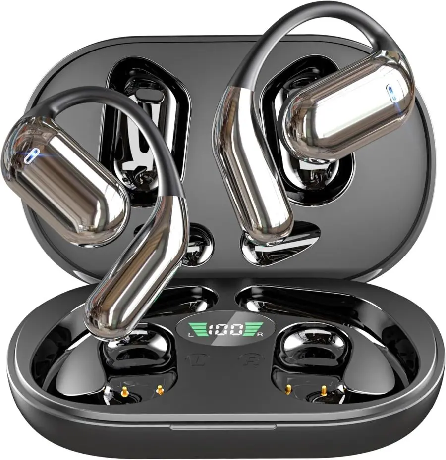 Q16 Wireless headphones, earbuds, open-back headphones, dual-ear headphones, HiFi sound quality, gaming sound effects, low-latency outdoor sports headphones, suitable for outdoor sports and running. Compatible with smartphones and laptops.