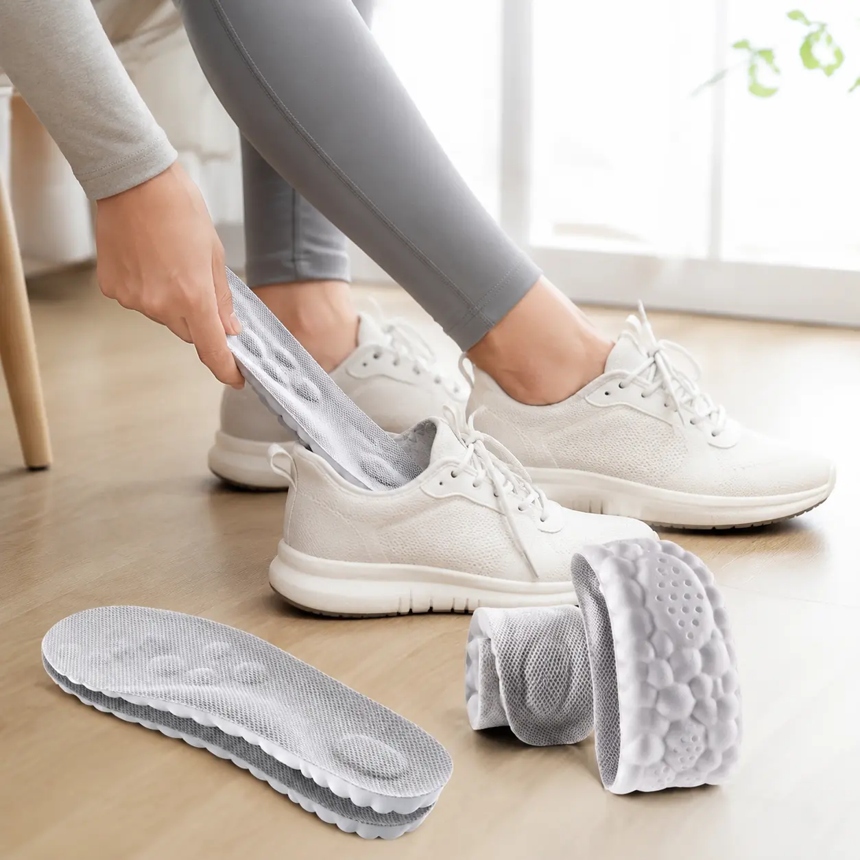 【I Always Use it】4D Cloud Extra Large Unisex Shoe Insoles, All Seasons Used Anti-Fatigue Shock Resistant Foot Inserts for Foot Pain Relief, Universal Fit for Men Women, Comfort Footwear Daily Gear