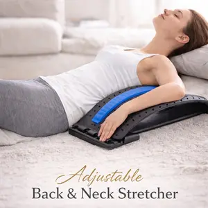 Adjustable Back & Neck Stretcher for Daily Posture Relief – Lumbar & Cervical Support Tool