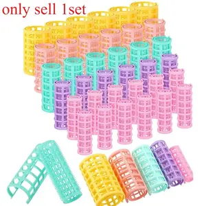 Plastic Snap Hairs Roller Heatless Curler No Heat Hair Rollers Lazy Curls Root Perm Rods Bangs Curling Rod Hair Styling Tools Haircare