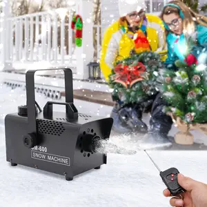 600W Quiet Remote Snow Machine for Stage Holiday Party Wedding Indoor Outdoor