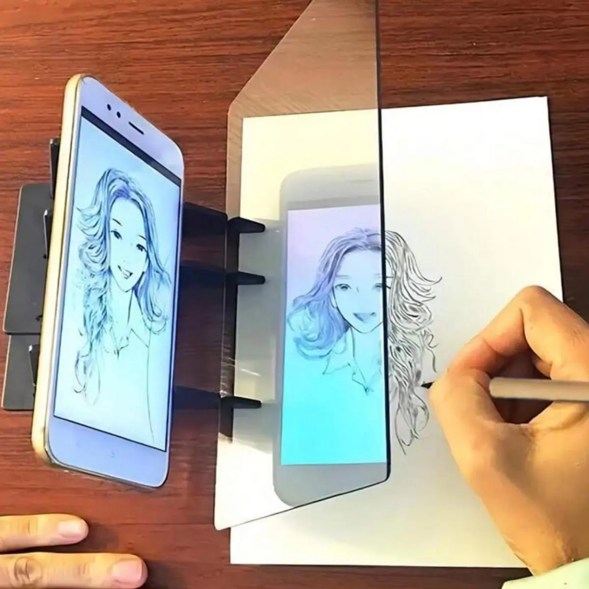 1 Piece Set for Beginners Drawing Tools, Transparent Portable Sketch Board, Projection Drawing Tool for Artists and Students, Artist Hand Drawn, Artist Supplies, Art School Supplies