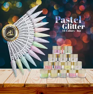 GLITTER - PASTEL GLITTER COLLECTION 14 COLORS | 0.5 OZ