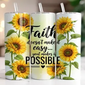 Faith | 20oz Skinny sublimation tumbler transfer print out (TRANSFER ONLY, NOT A FINISHED TUMBLER)