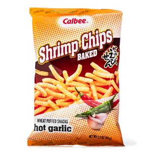 Calbee Shrimp Chips Hot Garlic Calbee Shrimp Chips Hot Garlic