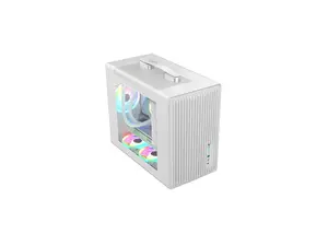 Bgears White Micro ATX Cases,  ABS + Mesh, USB3.0 + Type C + Mic / HD Audio, White   BG30149
