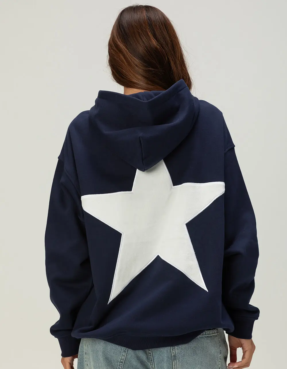 AELFRIC EDEN Contrast Star Womens Oversized Hoodie