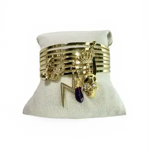 Semanario de oro laminado oya