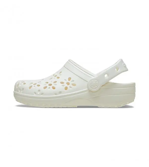 Crocs Classic Floral Cut-Out Clog '(Womens), Female, Casual Sports, Clog Shape, Cut-Out Sole, Floral Pattern