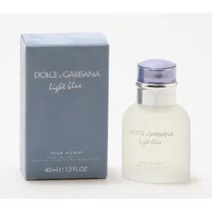 DOLCE & GABBANA Light Blue Men's Citrus Spicy Eau de Toilette Spray, 1.3oz - Bottle-Shaped, Boxed, Fragrant, Packaged, Spray-On Men's Fragrance, Bottle-Shaped Men's Fragrance