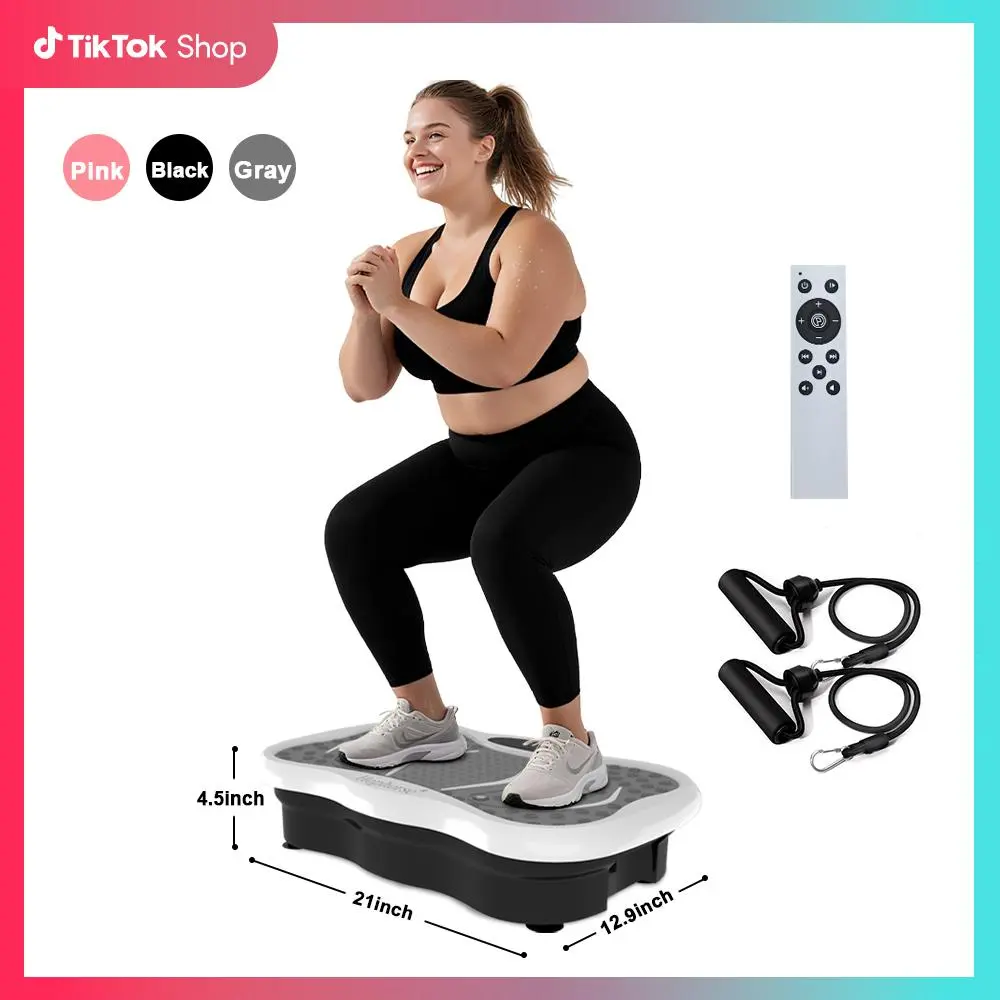 HopHorse Vibration Plate Exercise Machine 180 Speed Oscillating Platform 330 lbs Capacity Full-Body Workout for Men Women Home Gym with Remote LED Display Vertical Stepper summerwins