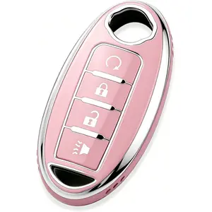 Key Fob Cover Fit for Nissan Altima Rogue Sentra Pathfinder Frontier Maxima Titan Armada Versa Smart Key