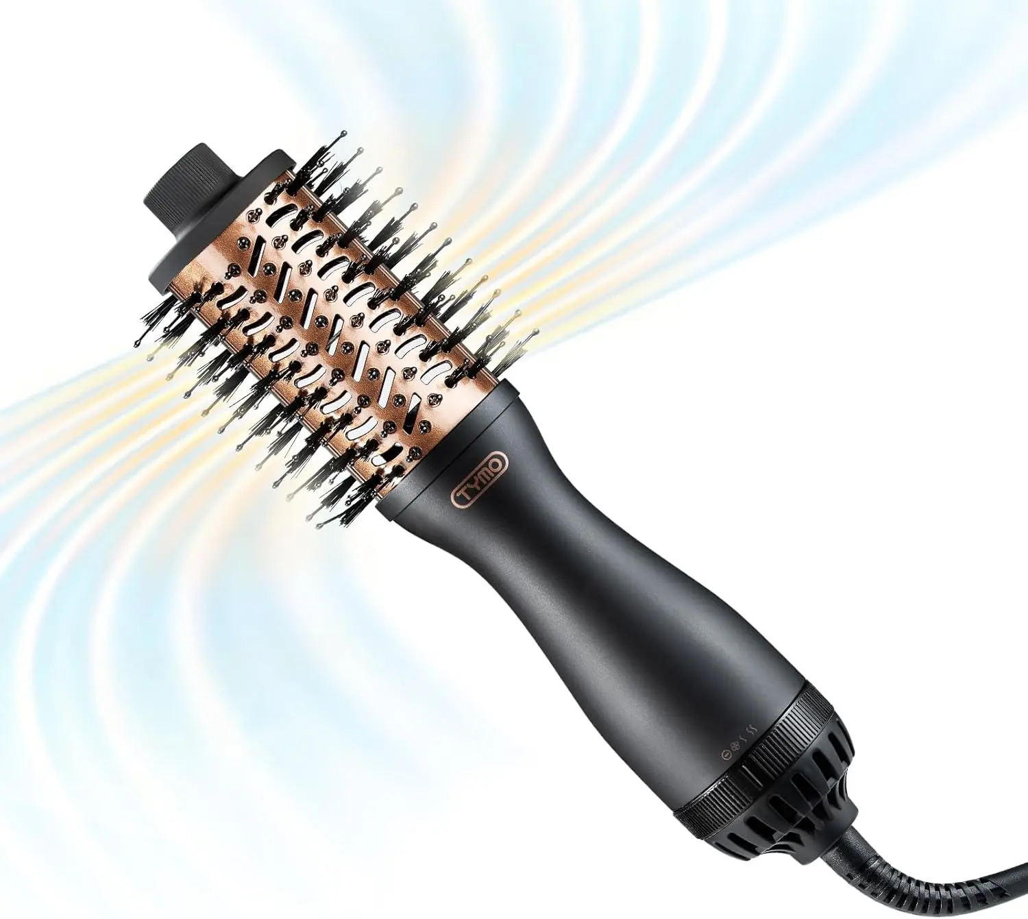 TYMO 2.0 Hair Blow Dryer Brush - AIRBEAM MINI Blowout Hot Air Brush, One Step Volumizer, 2 Inch Oval Barrel Curling Styler, 3X Faster Drying, 0.6 lb Lightweight, Straightener Curling in One