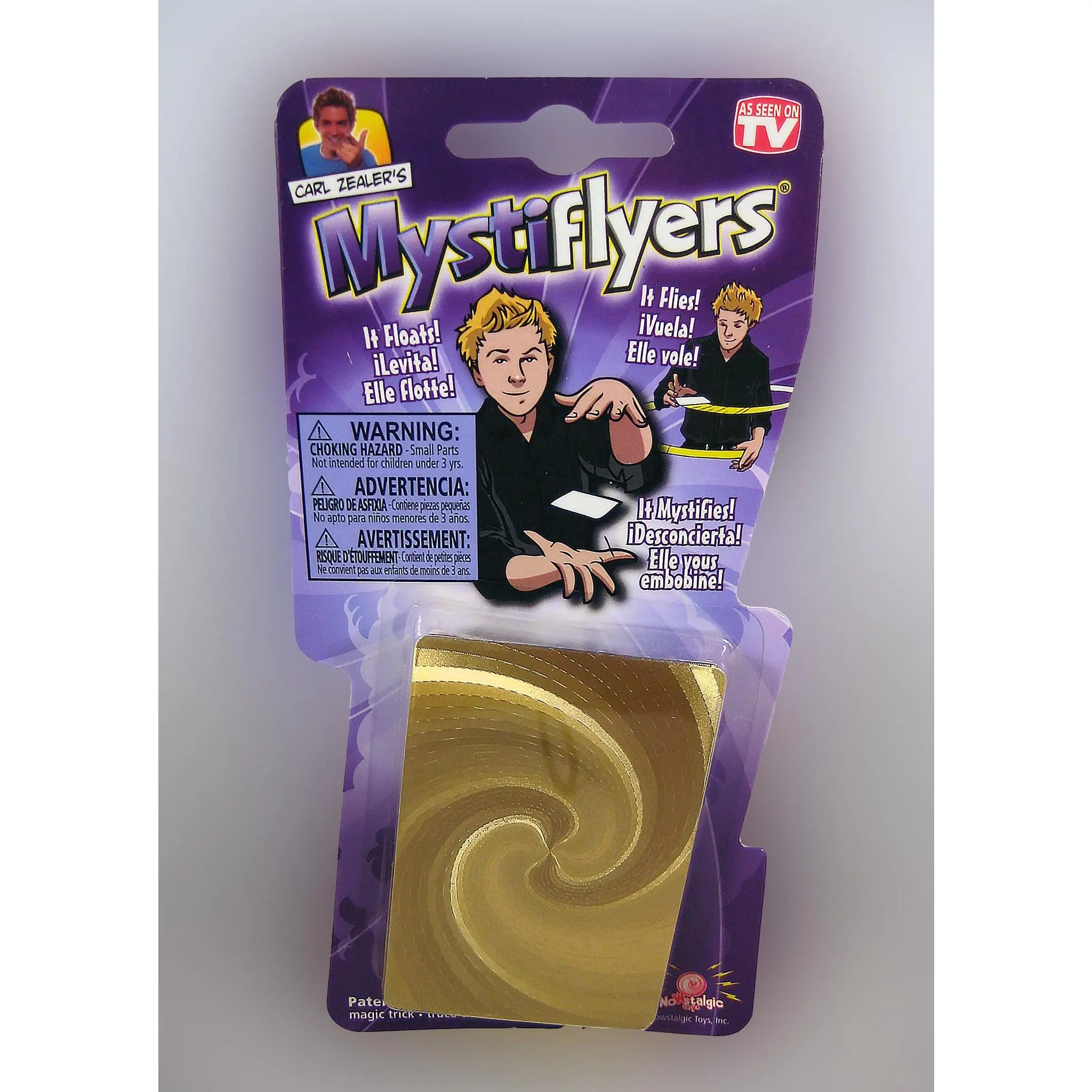 Mystiflyers Magic Trick - 8 Years +, Gold or Silver Options, Floats & Flies, Impressive Results, It Mystifies, Easy to Use, Complete Instructions Included, As Seen on TV