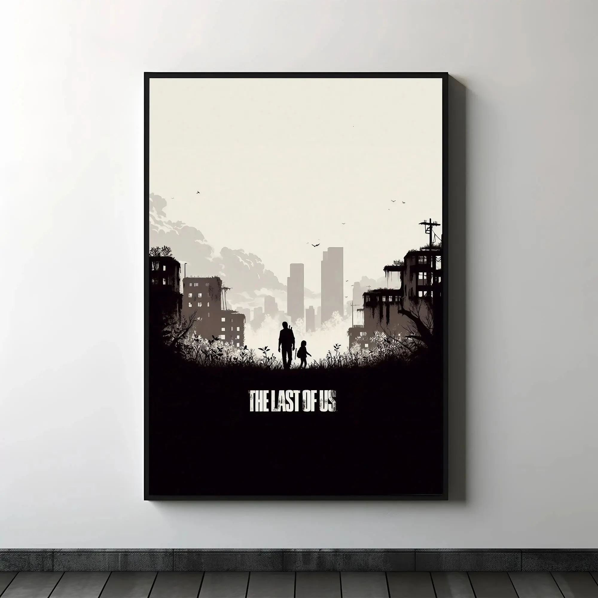 The Last of Us Game Poster, Minimalist Gaming Room Wall Decor, Computer Game Wall Art, Gamer room Decor
